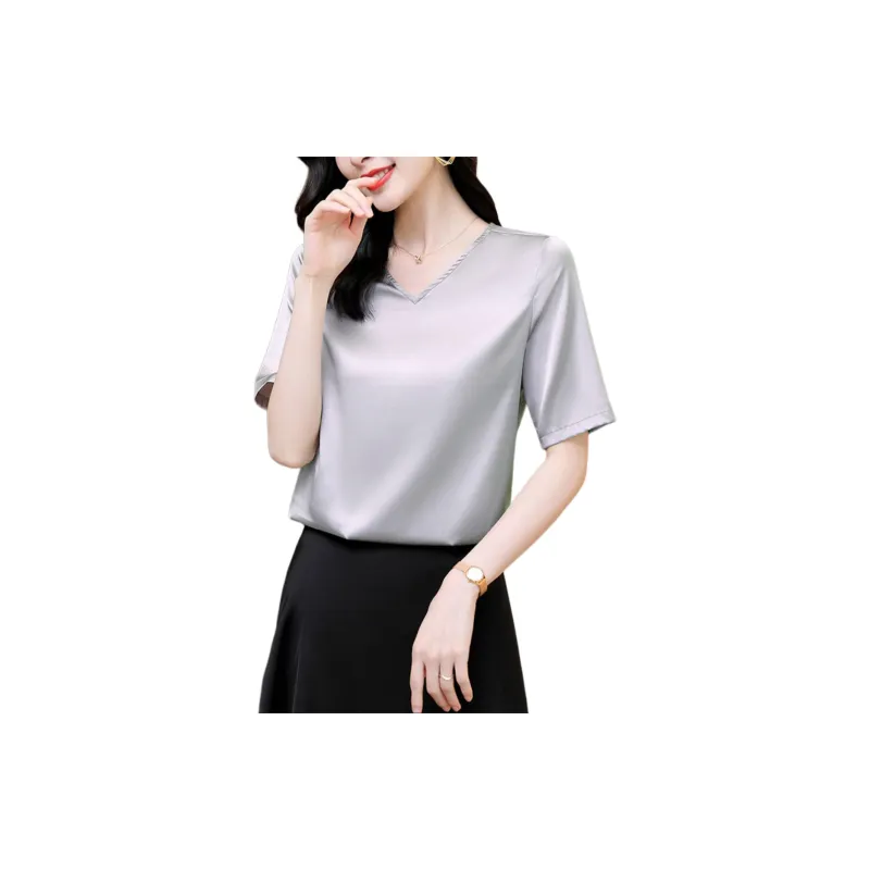 Yi Mengyuan Silk T shirt Women's-6