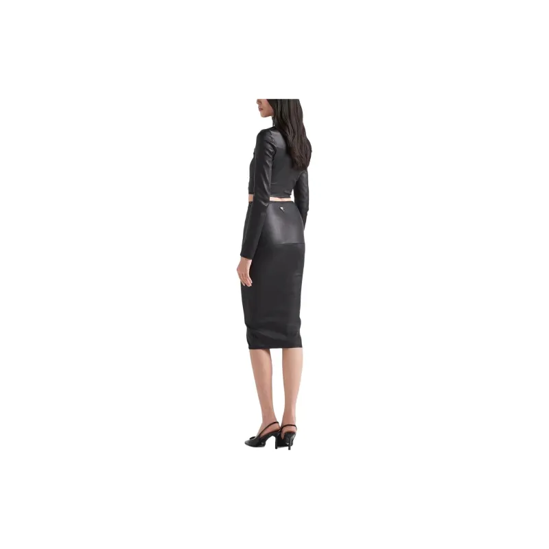 PRADA Nappa leather Pencil Skirt-2