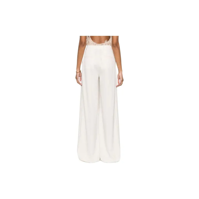 MaxMara High waist Wide leg Pleated Trousers-2