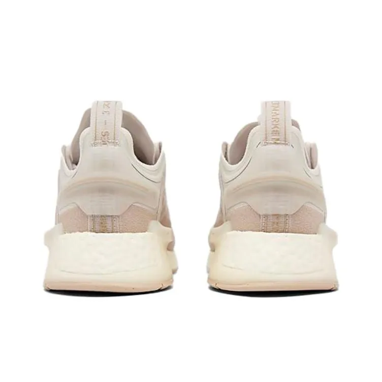 Adidas Originals NMD_R1 V3 Durable Breathable Kids Lifestyle Shoes Beige Pink Teenagers-3