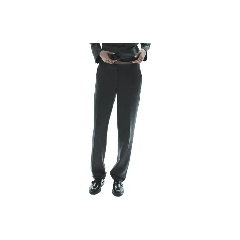 ZARA Suit Trouser Women's Coal Gray-3