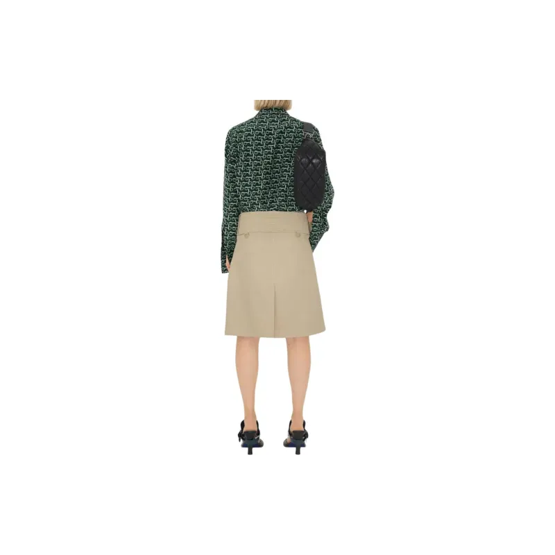 Burberry Betted Skirt 'Oat'-3