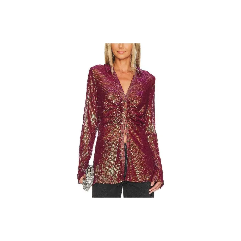 FREE PEOPLE Shirts Women's Deep Red-1