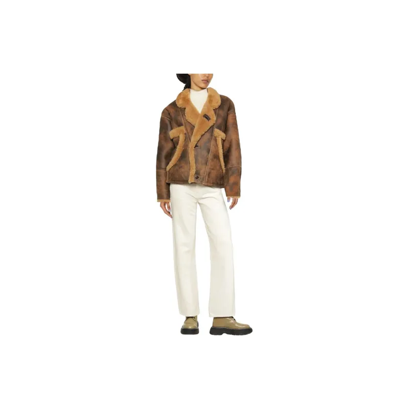 Sandro Jackets Women's Brown-1