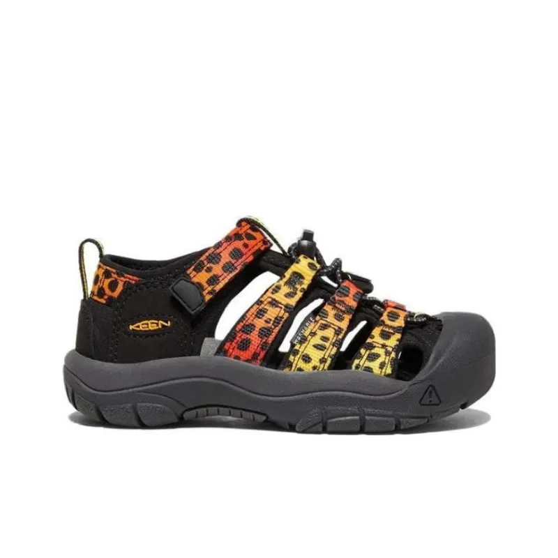 ATMOS x KEEN Newport H2 Anti-Slip Wear-Resistant Children's Sandals Yellow Orange Black Teenagers-1