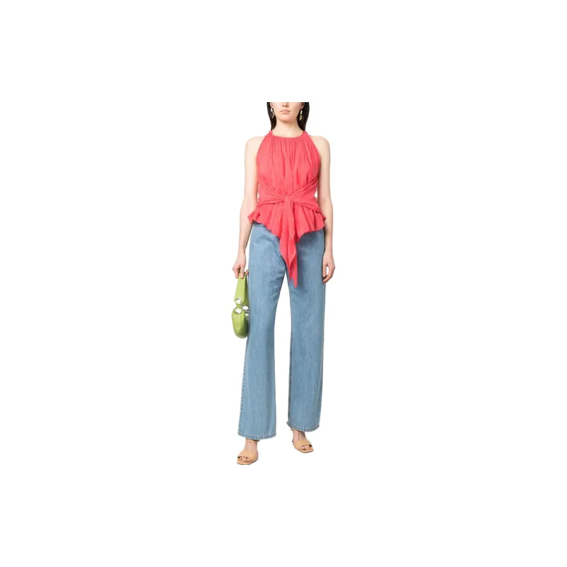 Forte Forte Sleeveless Pleated Cotton-blend Top-3