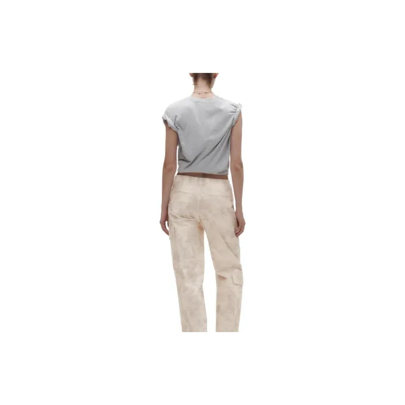 ZARA Cargo Pants Women's White-3