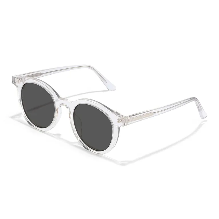 Morakot Plate Frame Round Sunglasses Unisex-3