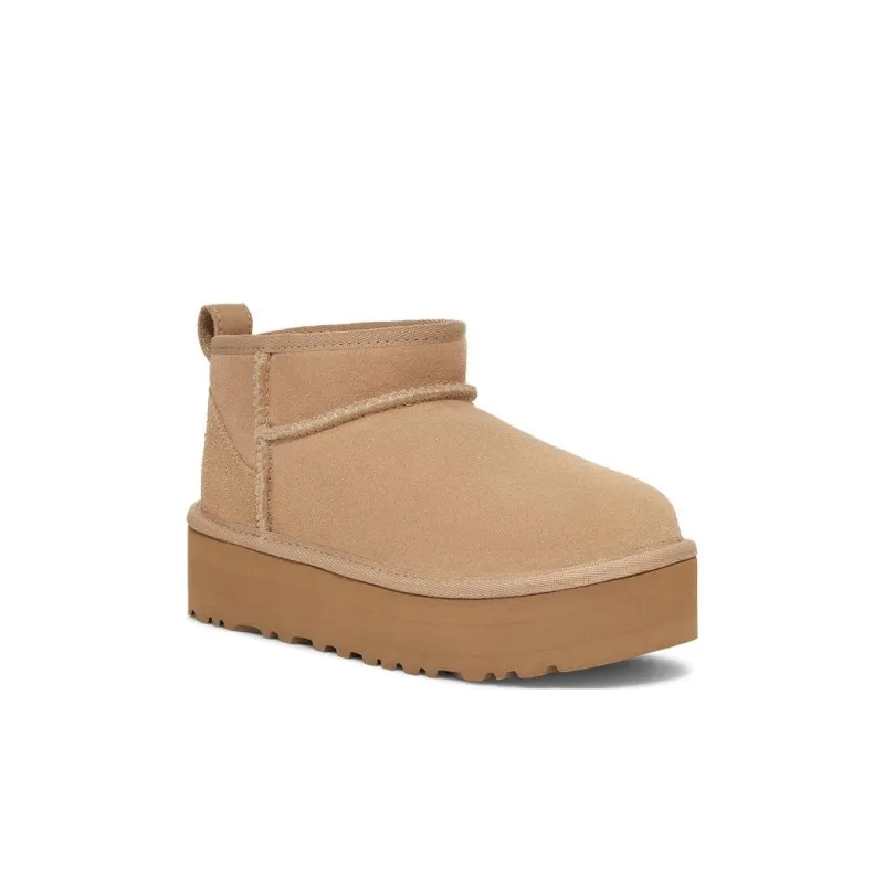 UGG Kids Classic Ultra Mini Platform "Sand" Boots-2