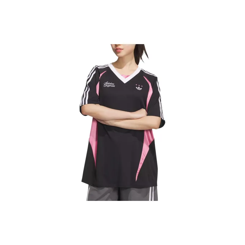 adidas originals Oversized Jersey Short Sleeve T-shirt Black-3