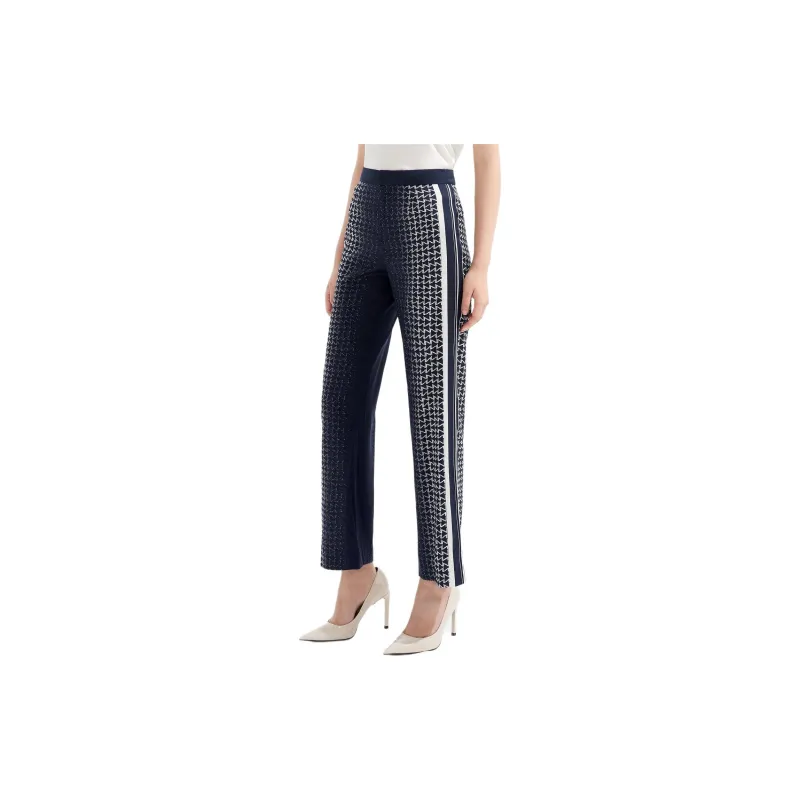 JZ. ANNAKRO Casual Pants Women's Floral Dark Blue-2