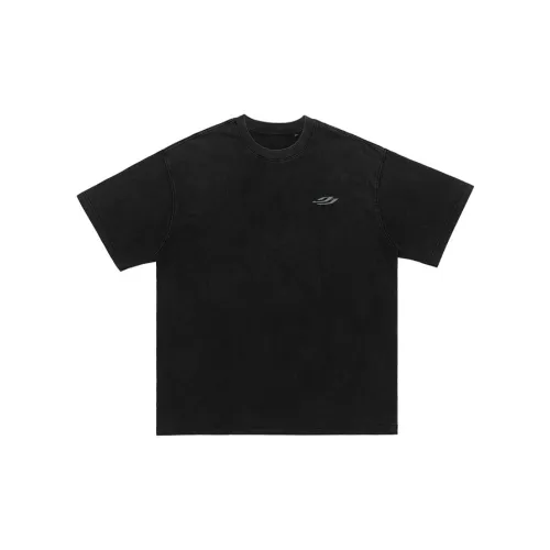 Bubble Trap T-Shirts Men Washed Black