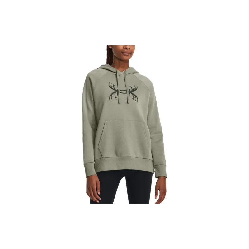 Under Armour Rival Fleece Sweatshirt Women's Light Green-2