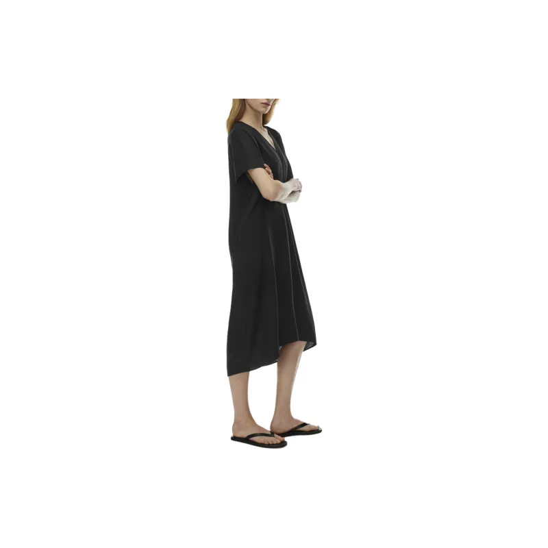 ARITZIA The Group By Babaton Charette Linen Dress Short-Sleeved Dresses Women's Black-4