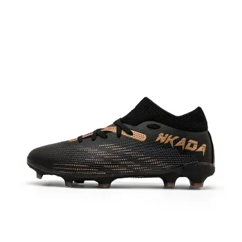 ATAY Soccer Shoes Unisex Mid Top Black/Gold