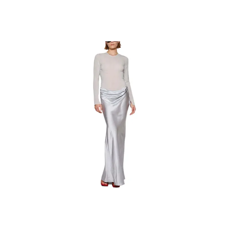 Christopher Esber Semi sheer Draped Maxi Dress-4