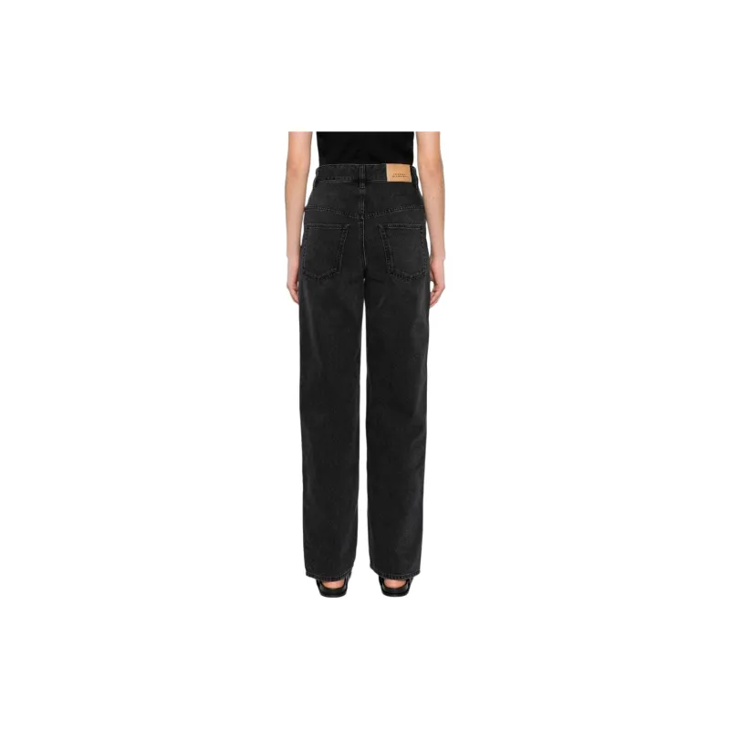 ISABEL MARANT ETOILE Valeria High rise Straight leg Jeans-1