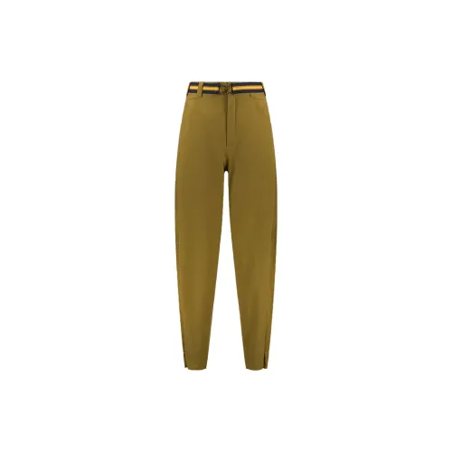 Soeur X K-WAY Casual Pants Unisex Brown Yellow