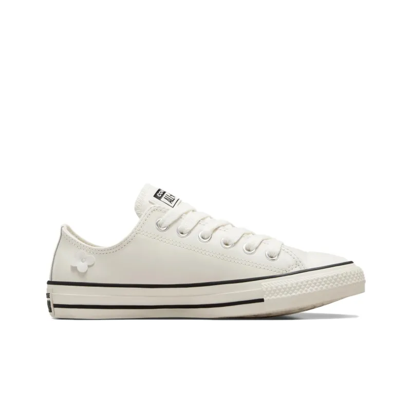 Converse Women's Chuck Taylor All Star Leather Low '3D Flowers Vintage White' Women's-1