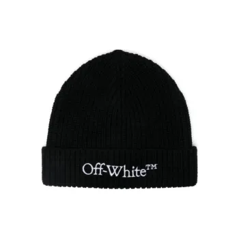 OFF-WHITE Logo Embroidered Beanie
