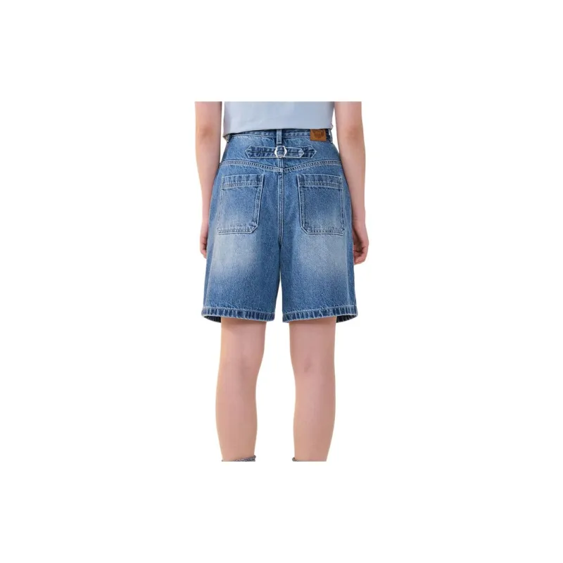 COVERNAT SS24 Denim Shorts Women's Blue-3