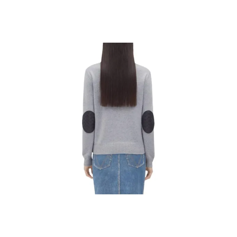 Bottega Veneta Intrecciato Leather Patches Jumper-1