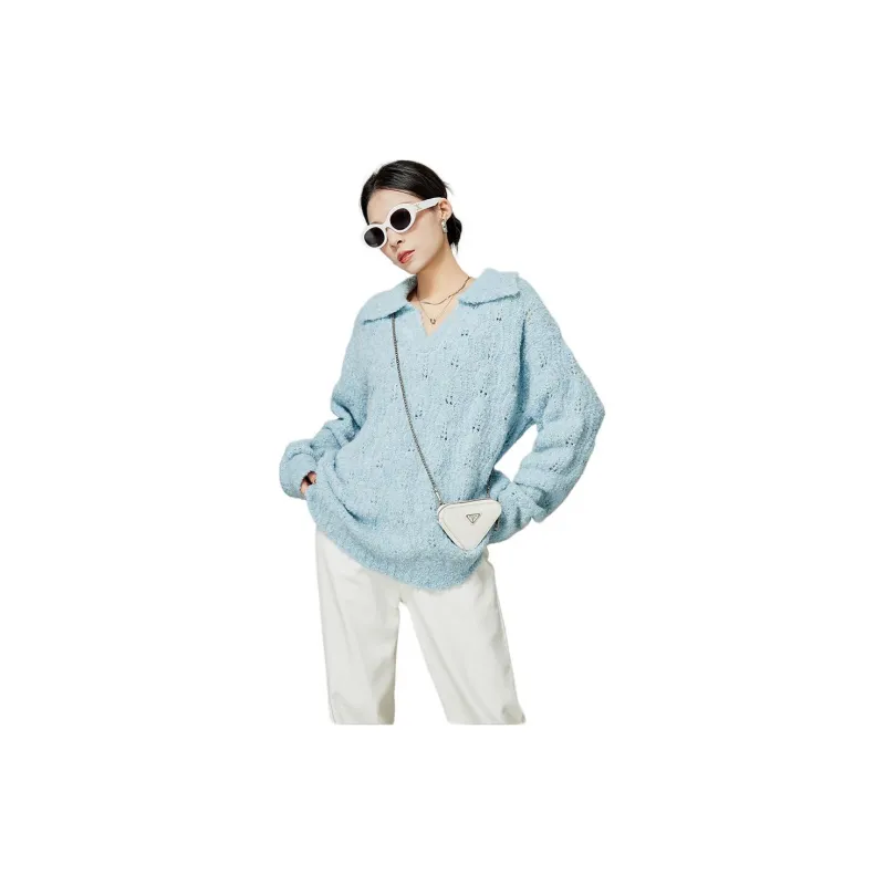 Weekly Sweaters Women's Blue-1