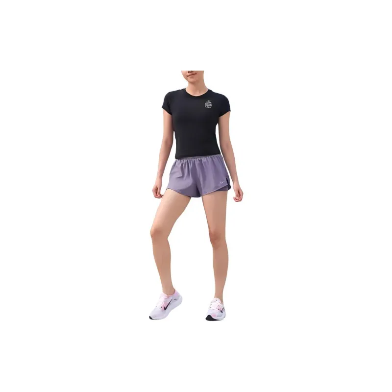 Nike Sportswear Women's Letter Strawberry Print Crewneck T-Shirt Black-4