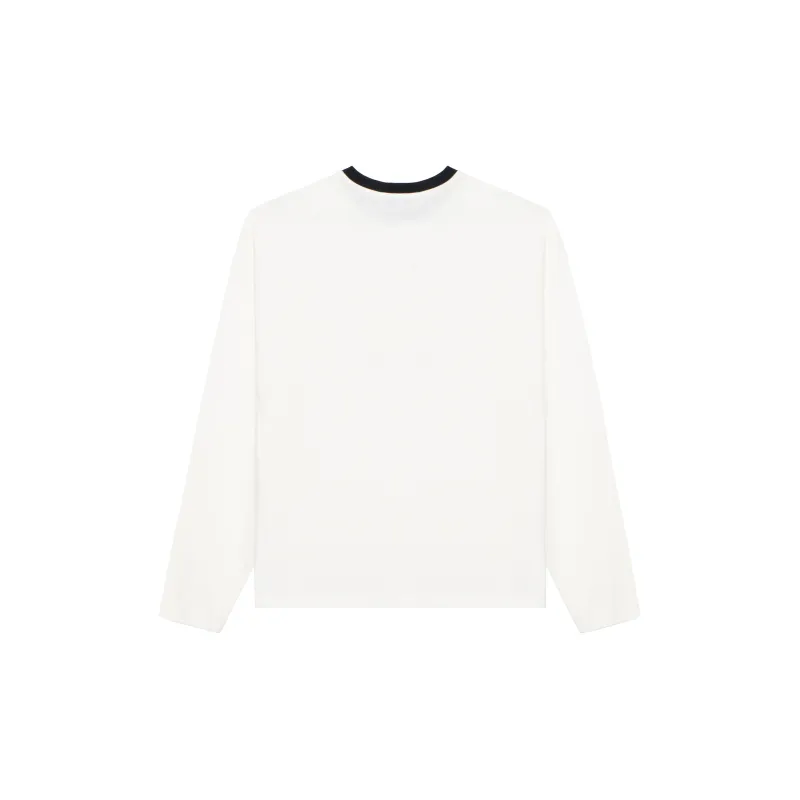 MIU MIU SS24 Drop Shoulder Sleeve T Shirt Women's White-1