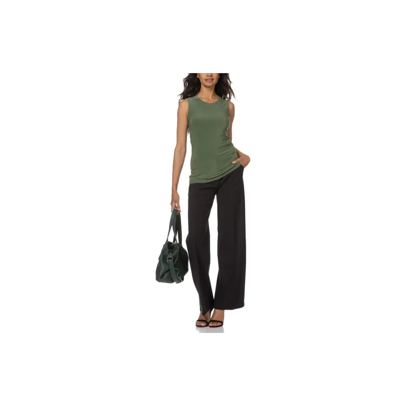 NORMA KAMALI Tank Tops Women's Green-2