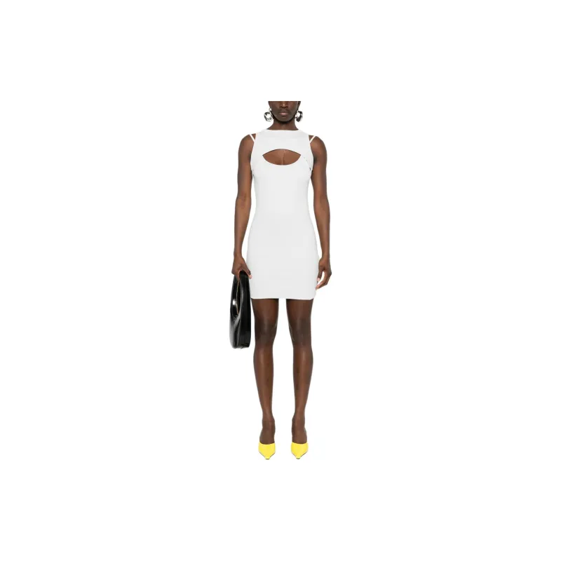 OFF WHITE Cut out Ribbed knit Dress-1