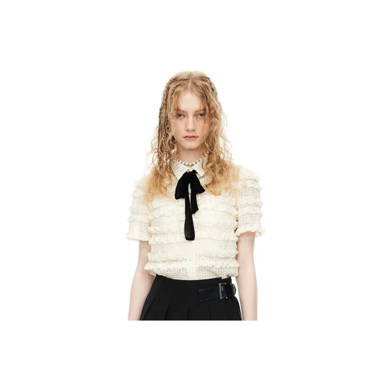 D'zzit Shirt Women's French White-2