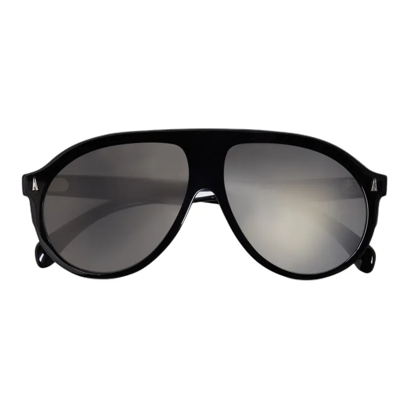 Moncler Acetate Irregular Shape Sunglasses Unisex Black-0