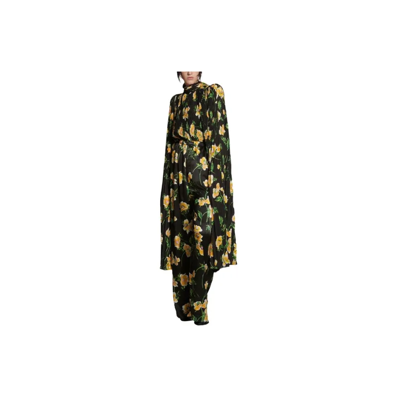 Balenciaga Floral Printed Wide-Leg Pants-1