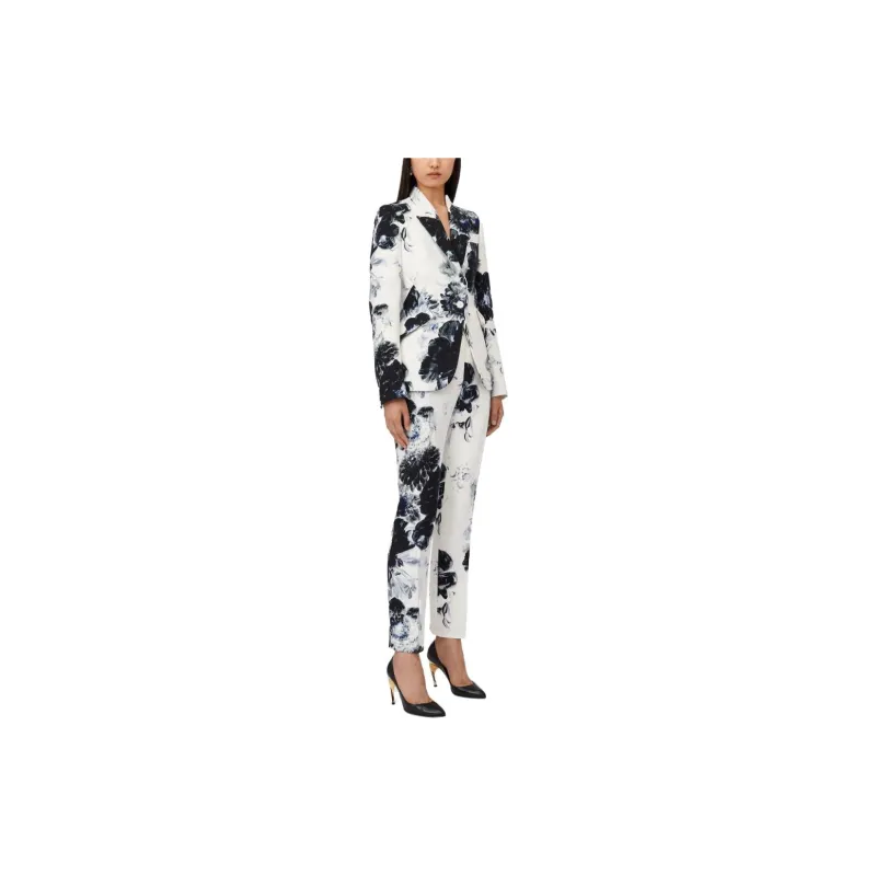 Alexander McQueen Graphic Printed Tapered Trousers-3