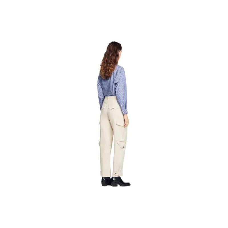 Sandro High-rise Cargo Jeans-2