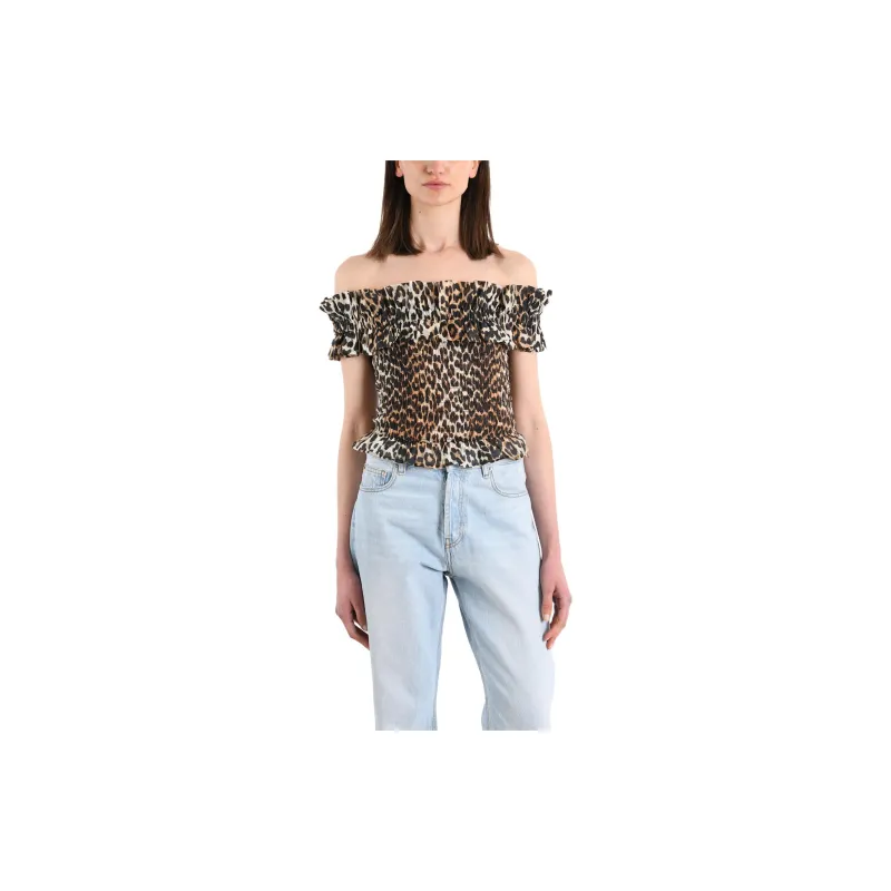 GANNI Crop Tops Women's Multicolor-1