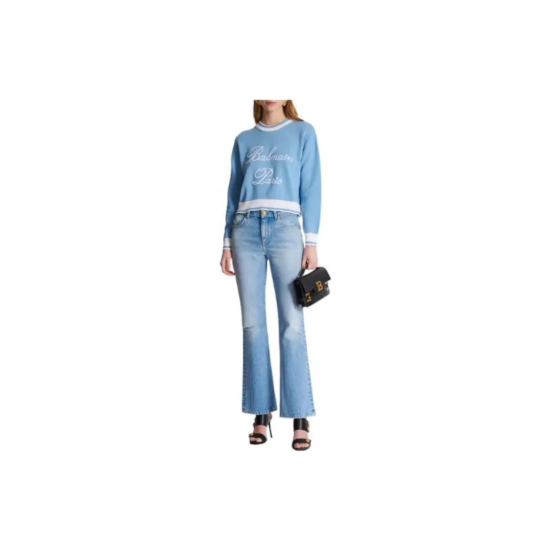 BALMAIN Sweaters Women's Blue-1