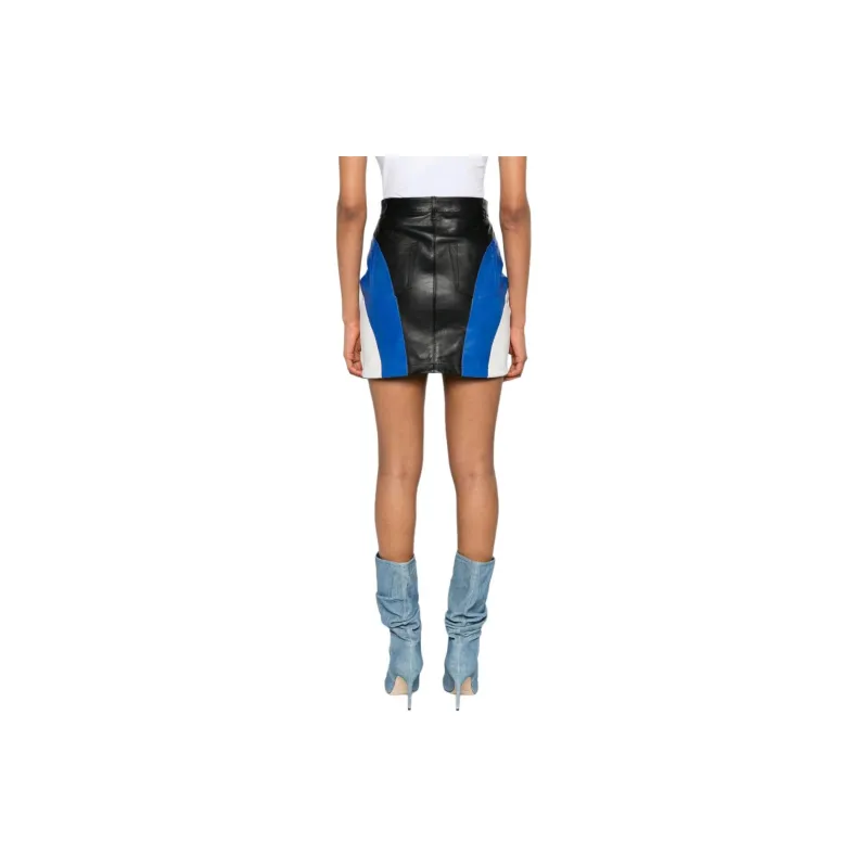 Vetements Racing Leather Skirt-2