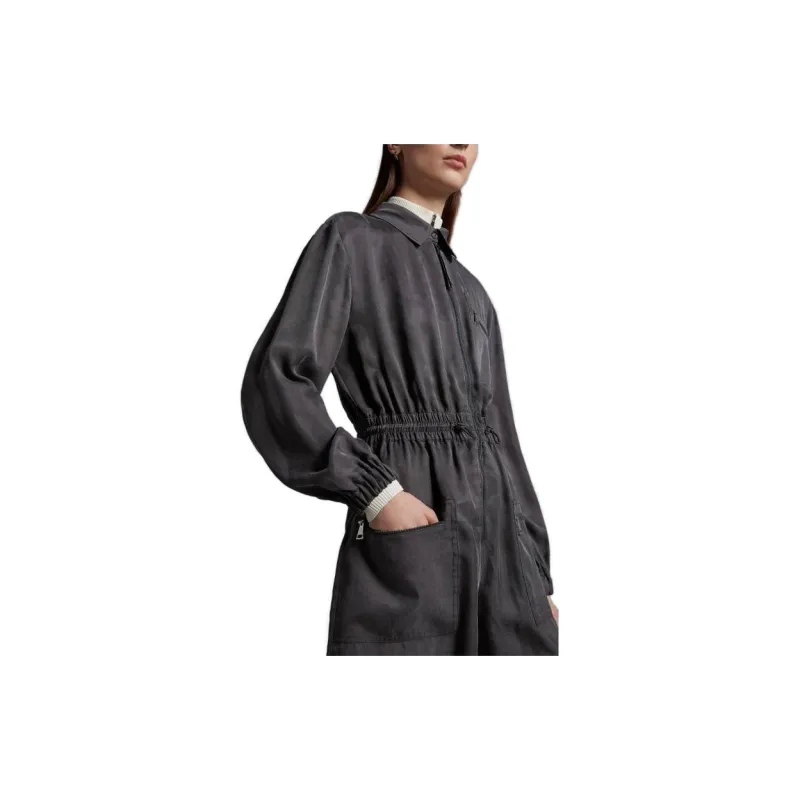 Moncler Long Sleeved Dresses Women's Dark Gray-2