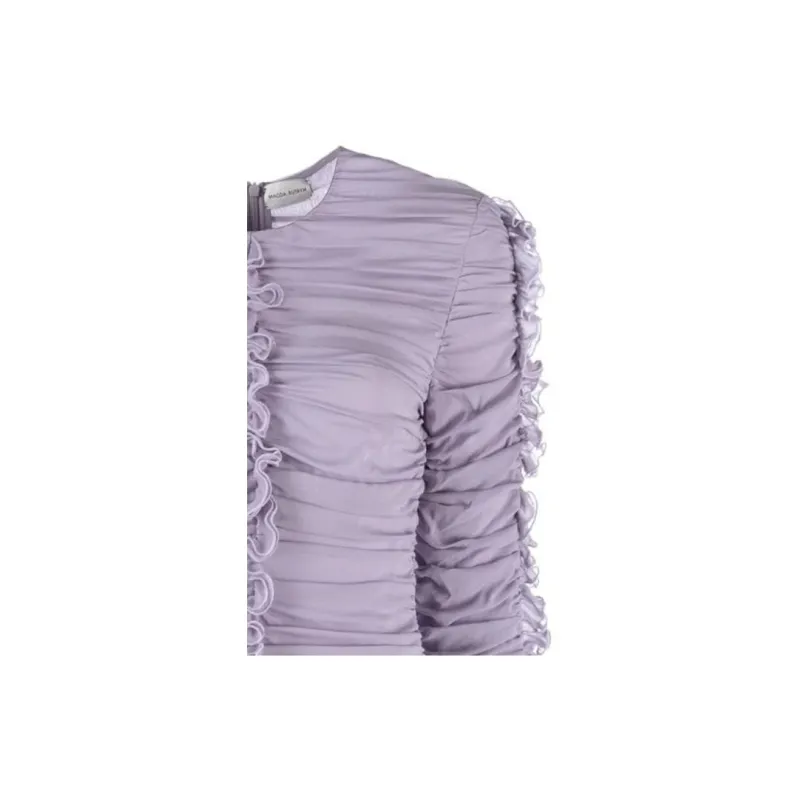 Magda Butrym Ruffled Stretch silk Minidress-4