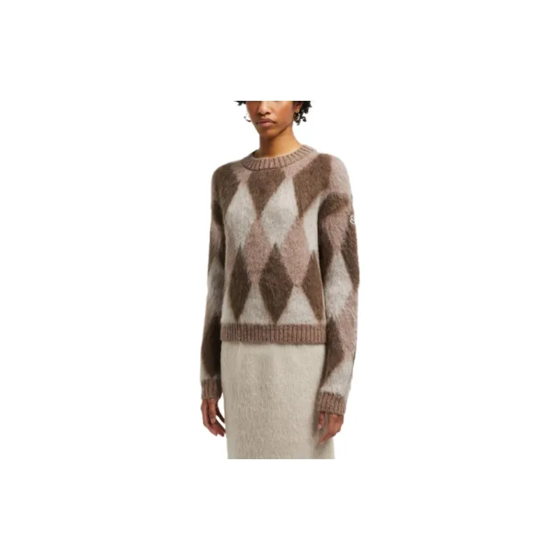 Moncler Sweater Women's Beige/Brown-3