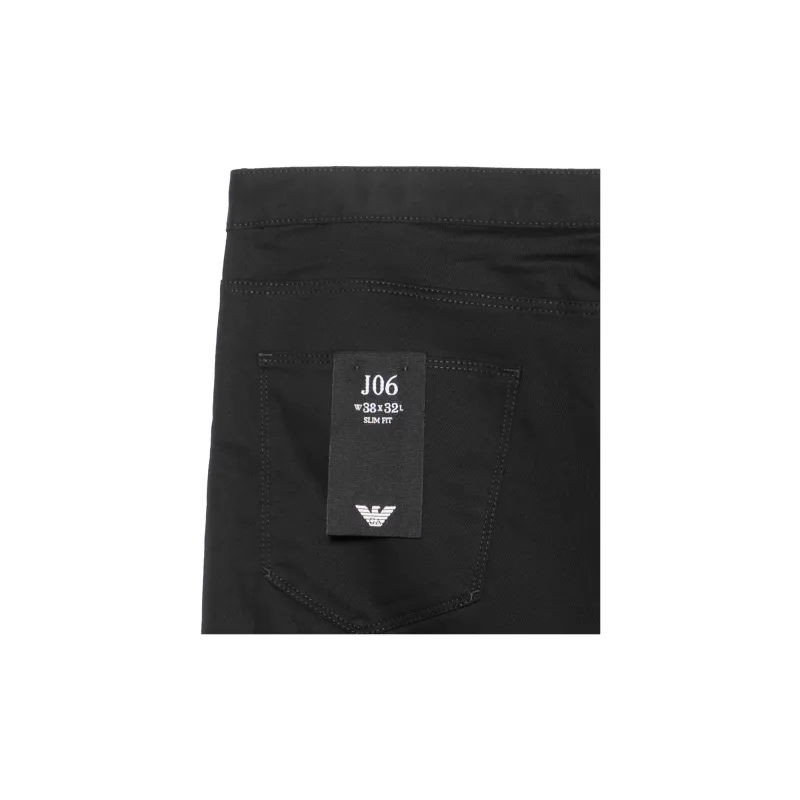 EMPORIO ARMANI J06 Stretch twill Slim fit Trousers-2