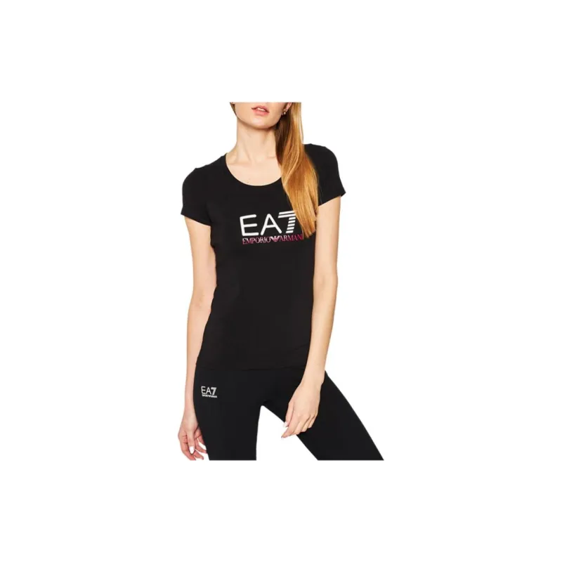 EMPORIO ARMANI EA7 T Shirts Women's Black-1