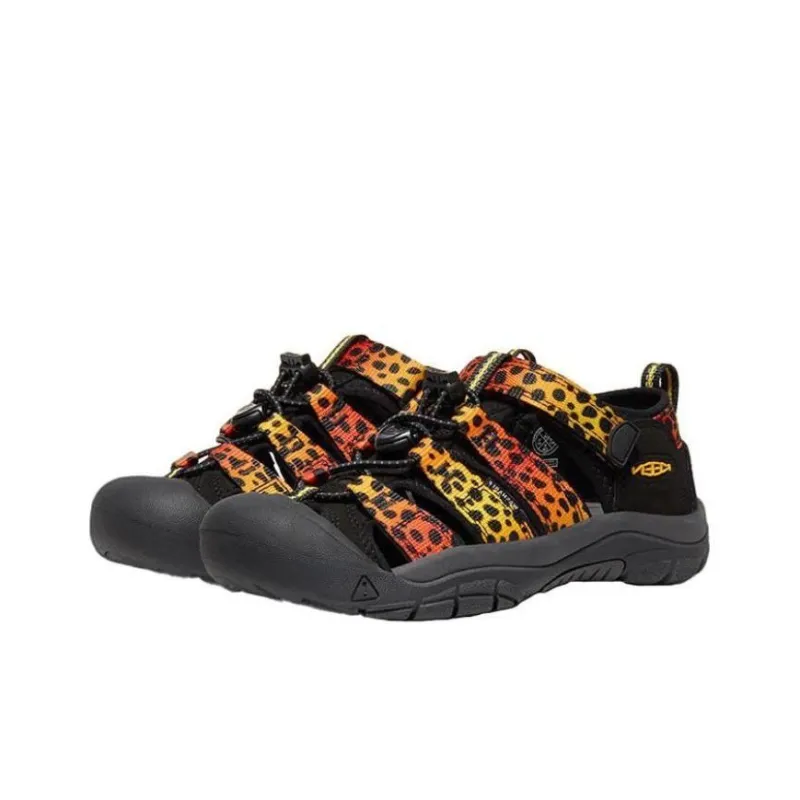 ATMOS x KEEN Newport H2 Anti-Slip Wear-Resistant Children's Sandals Yellow Orange Black Teenagers-2