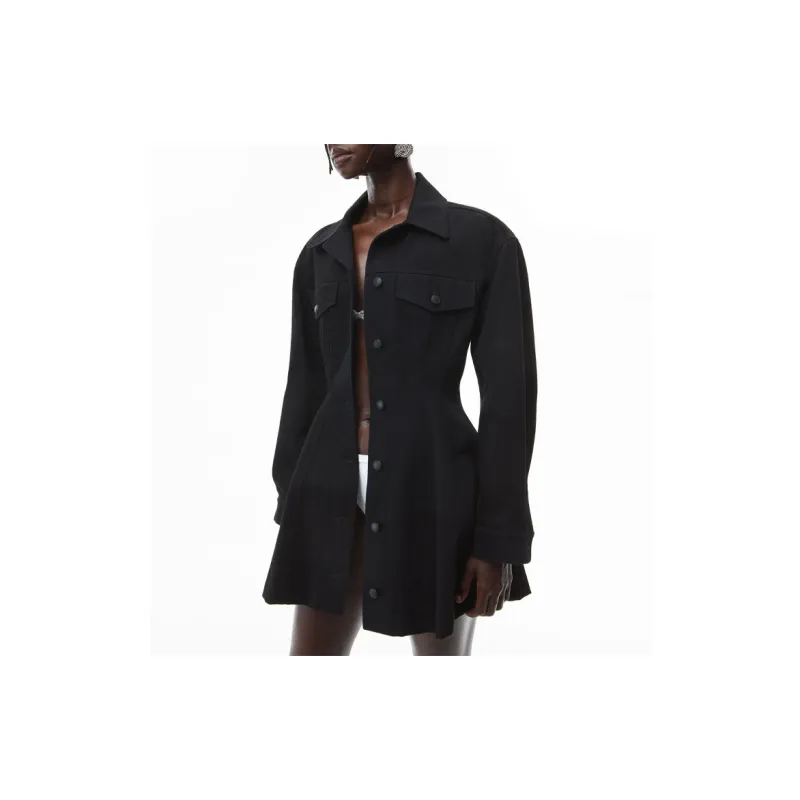 Alexander Wang Long Sleeved Dresses Women's Black-3