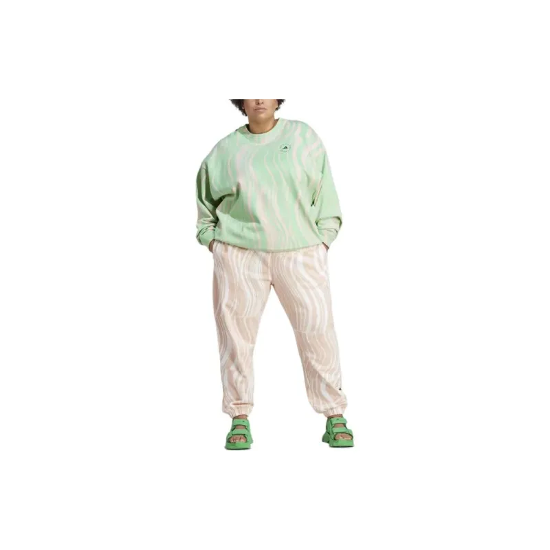 Adidas Stella McCartney Collaboration BY STELLA MCCARTNEY Knitted Sports Pants Women's Blush Pink-3