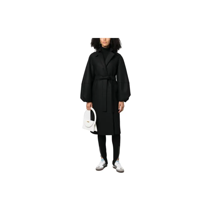 HARRIS WHARF LONDON Tied-waist Virgin-wool Coat-1