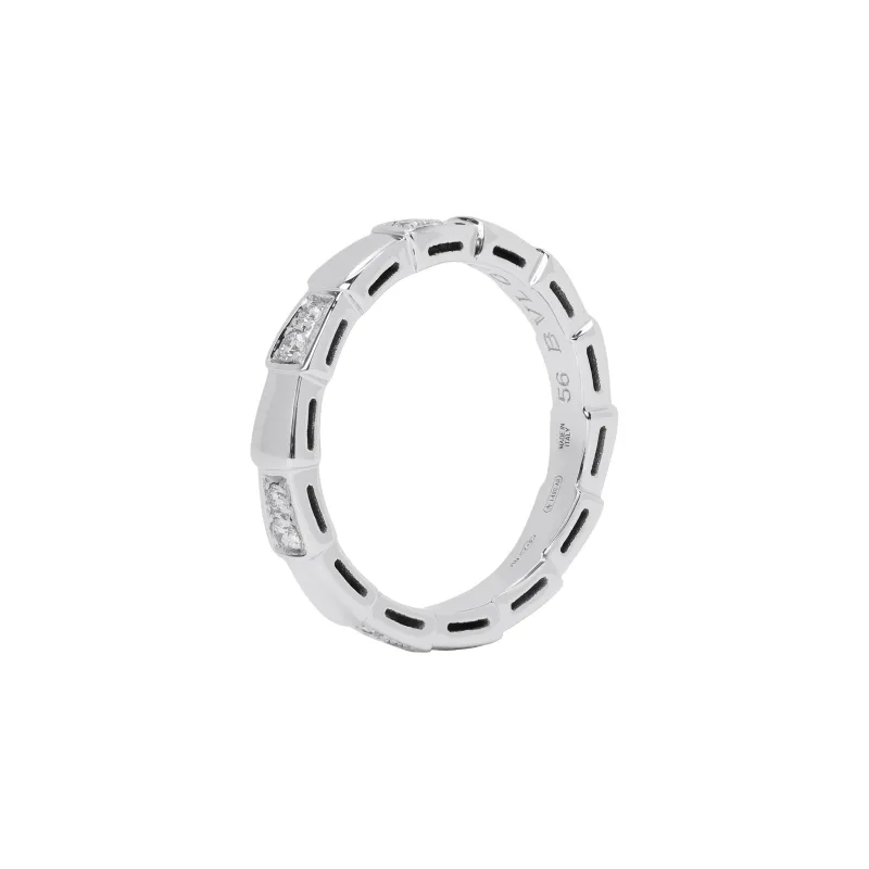 BVLGARI SERPENTI VIPER White Gold Rings Unisex Silver-1