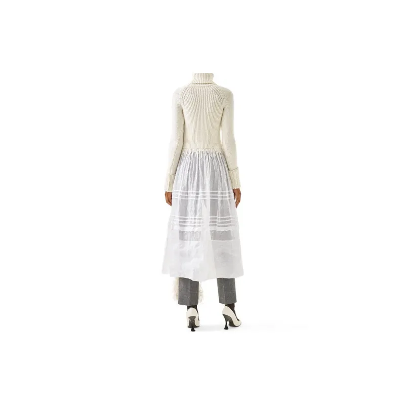 LOEWE Long Sleeved Dresses Women's White-2